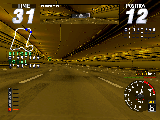 Rave Racer (Rev. RV2, World) Screenshot 1